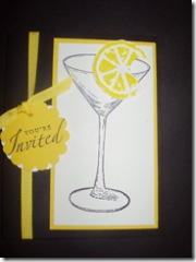 Card - martini