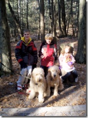 Kids and the dogs