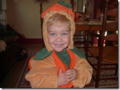 Matt as a pumpkin